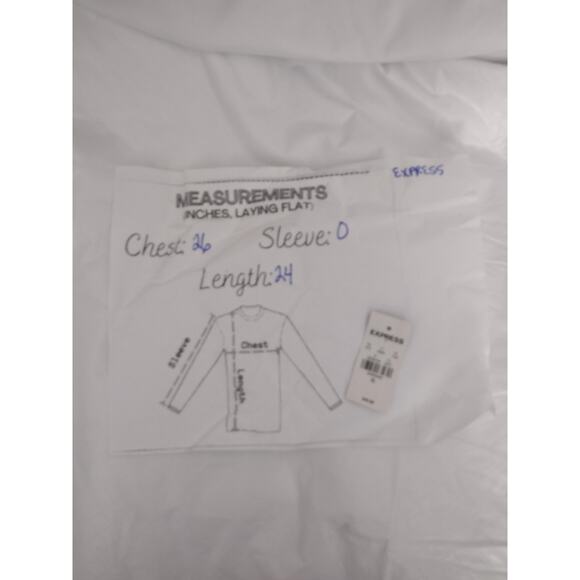 Express Halter Blouse Womens XL Red Chiffon Smocked Waist Keyhole Sleeveless - Picture 2 of 6